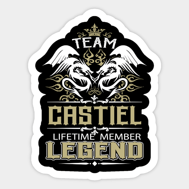 Castiel Name T Shirt -  Team Castiel Lifetime Member Legend Name Gift Item Tee Sticker by yalytkinyq